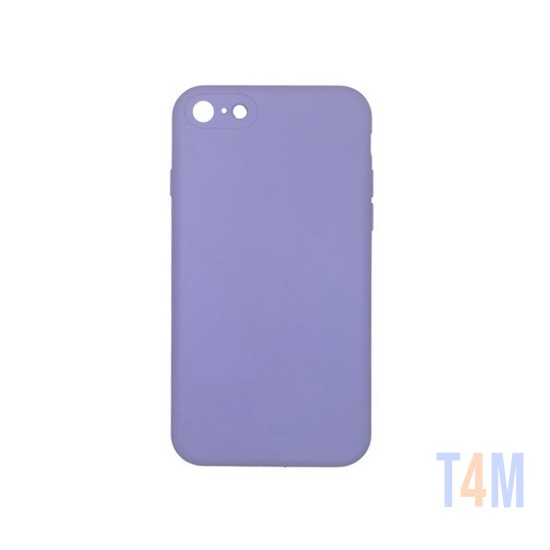 Funda de Silicona con Marco de Cámara para Apple iPhone 7/8 Púrpura